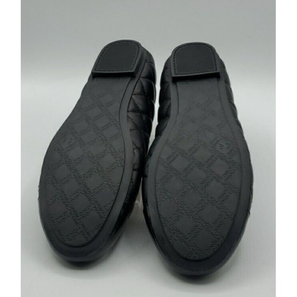Vionic Shoes Womens Black Leather Quilted Desiree Cap Toe Ballet Flats Casual 7 - Picture 10 of 13